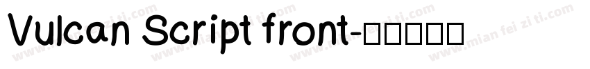 Vulcan Script front字体转换